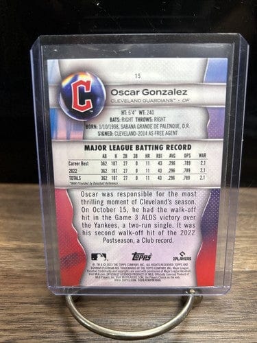 Cheap Sneaks Footwear/Sports Cards Baseball Card Oscar Gonzalez (RC) 2023 Bowman Platinum Cleveland Guardians Rookie Ca
