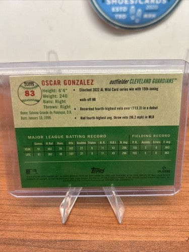 Cheap Sneaks Footwear/Sports Cards Baseball Card Oscar Gonzalez RC 2023 Topps Chrome Platinum Anniversary Guardians #83