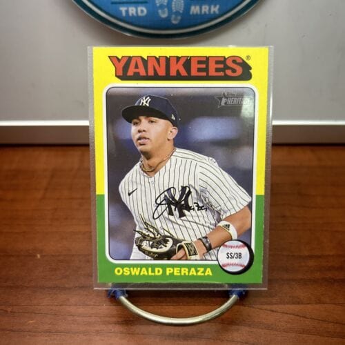 Cheap Sneaks Footwear/Sports Cards Baseball Card Oswald Peraza 2024 Topps Heritage #273 New York Yankees