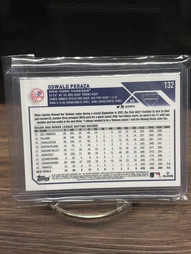 Cheap Sneaks Footwear/Sports Cards Baseball Card Oswald Peraza RC 2023 Topps Chrome Rookie Card #132  New York Yankees