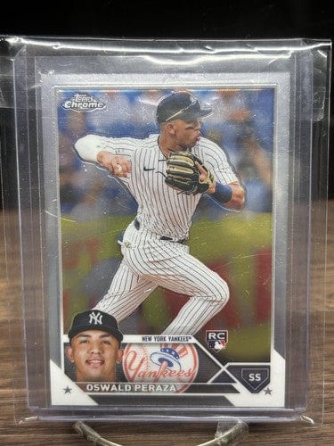 Cheap Sneaks Footwear/Sports Cards Baseball Card Oswald Peraza RC 2023 Topps Chrome Rookie Card #132  New York Yankees