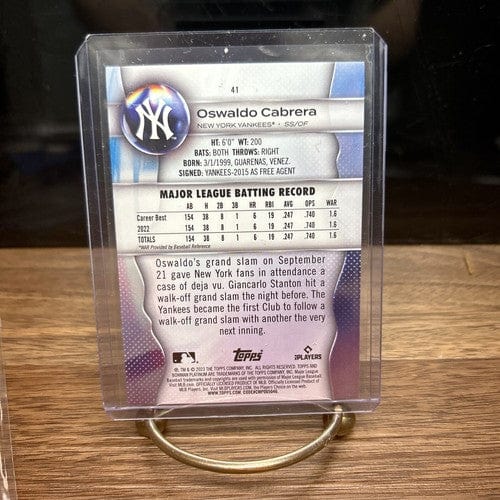Cheap Sneaks Footwear/Sports Cards Baseball Card Oswaldo Cabrera RC 2023 Bowman Platinum New York Yankees Rookie Card #