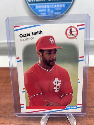 Cheap Sneaks Footwear/Sports Cards Baseball Card Ozzie Smith 1988 Fleer #47 St. Louis Cardinals