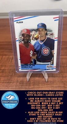 Cheap Sneaks Footwear/Sports Cards Baseball Card Ozzie Smith / Ryne Sandberg 1988 Fleer #628 Cubs/Cardinals