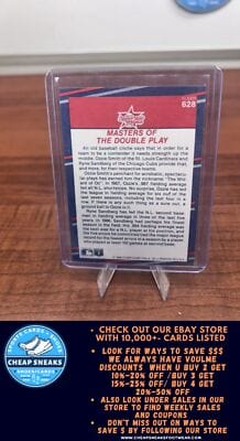 Cheap Sneaks Footwear/Sports Cards Baseball Card Ozzie Smith / Ryne Sandberg 1988 Fleer #628 Cubs/Cardinals