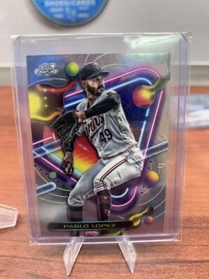 Cheap Sneaks Footwear/Sports Cards Baseball Card Pablo López 2023 Topps Cosmic Chrome #183 Minnesota Twins