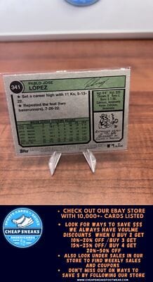 Cheap Sneaks Footwear/Sports Cards Baseball Card Pablo López 2023 Topps Heritage #341 Miami Marlins