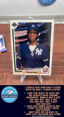 Cheap Sneaks Footwear/Sports Cards Baseball Card Pascual Perez 1991 Upper Deck #671c New York Yankees