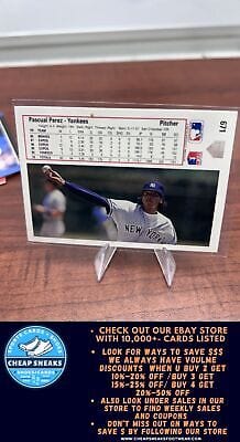 Cheap Sneaks Footwear/Sports Cards Baseball Card Pascual Perez 1991 Upper Deck #671c New York Yankees