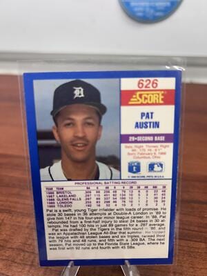 Cheap Sneaks Footwear/Sports Cards Baseball Card Pat Austin RC 1990 Score #626 Detroit Tigers
