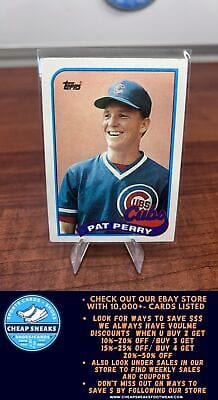 Cheap Sneaks Footwear/Sports Cards Baseball Card Pat Perry 1989 Topps #186 Chicago Cubs