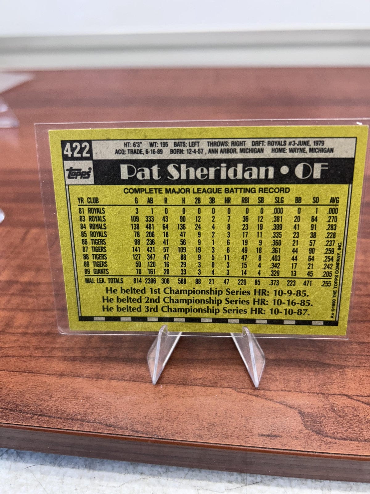 Cheap Sneaks Footwear/Sports Cards Baseball Card Pat Sheridan 1990 Topps #422 San Francisco Giants