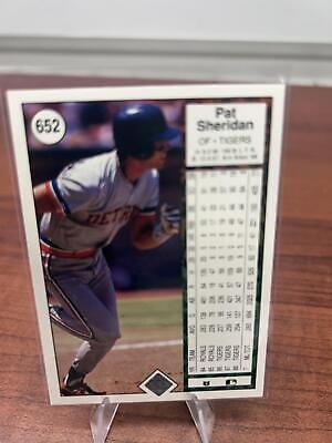 Cheap Sneaks Footwear/Sports Cards Baseball Card Pat Sheridan ERR 1989 Upper Deck #652a Detroit Tigers