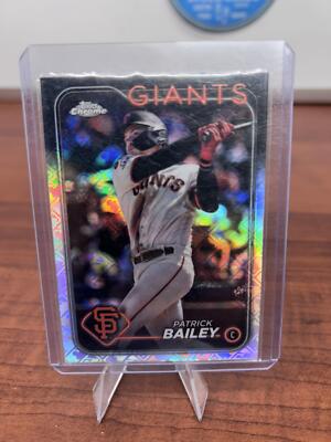 Cheap Sneaks Footwear/Sports Cards Baseball Card Patrick Bailey 2024 Topps Chrome Logofractor Edition #194 San Francisc