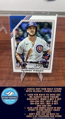 Cheap Sneaks Footwear/Sports Cards Baseball Card Patrick Wisdom 2022 Topps Gallery #65 Chicago Cubs