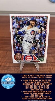 Cheap Sneaks Footwear/Sports Cards Baseball Card Patrick Wisdom 2023 Topps Holiday #H126 Chicago Cubs