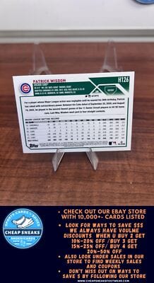 Cheap Sneaks Footwear/Sports Cards Baseball Card Patrick Wisdom 2023 Topps Holiday #H126 Chicago Cubs