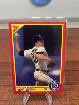 Cheap Sneaks Footwear/Sports Cards Baseball Card Paul Gibson 1990 Score #261 Detroit Tigers