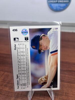 Cheap Sneaks Footwear/Sports Cards Baseball Card Paul Gibson 1990 Upper Deck #496 Detroit Tigers