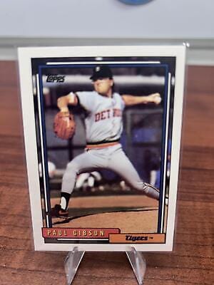 Cheap Sneaks Footwear/Sports Cards Baseball Card Paul Gibson 1992 Topps #143 Detroit Tigers