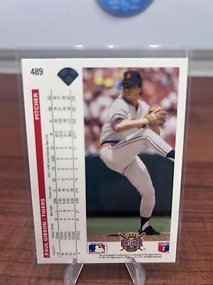 Cheap Sneaks Footwear/Sports Cards Baseball Card Paul Gibson 1992 Upper Deck #489 Detroit Tigers
