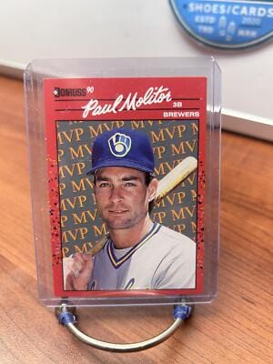 Cheap Sneaks Footwear/Sports Cards Baseball Card Paul Molitor 1990 Donruss Bonus MVP's #BC-15a Milwaukee Brewers