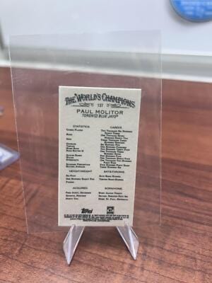 Cheap Sneaks Footwear/Sports Cards Baseball Card Paul Molitor 2022 Topps Allen & Ginter Mini #137 Toronto Blue Jays