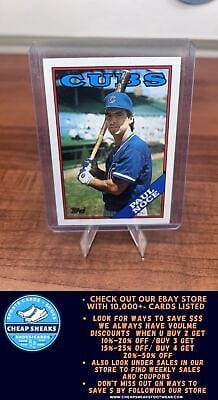 Cheap Sneaks Footwear/Sports Cards Baseball Card Paul Noce 1988 Topps #542 Chicago Cubs