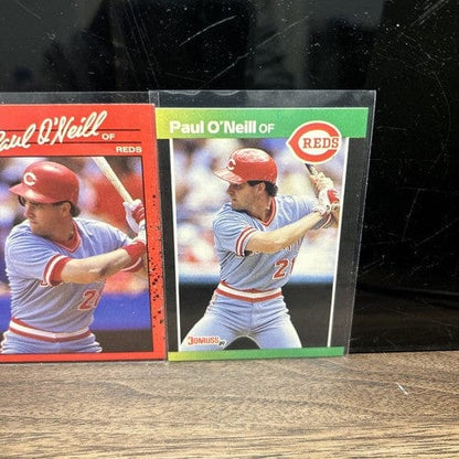 Cheap Sneaks Footwear/Sports Cards Baseball Card Paul O’Neill Cincinnati Reds 3 Card Lot 1989-1990 1989 & 1990 Donrus