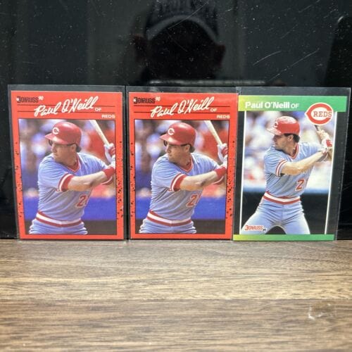 Cheap Sneaks Footwear/Sports Cards Baseball Card Paul O’Neill Cincinnati Reds 3 Card Lot 1989-1990 1989 & 1990 Donrus