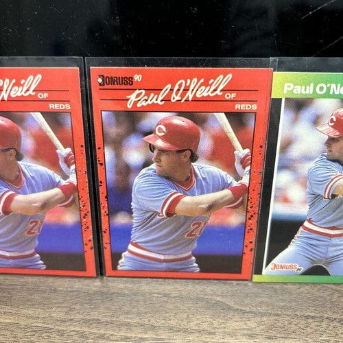 Cheap Sneaks Footwear/Sports Cards Baseball Card Paul O’Neill Cincinnati Reds 3 Card Lot 1989-1990 1989 & 1990 Donrus