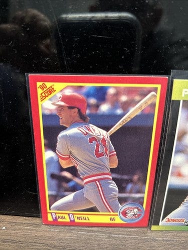 Cheap Sneaks Footwear/Sports Cards Baseball Card Paul O’Neill Cincinnati Reds 4 Card Lot 1989-1990 Donruss , Topps ,
