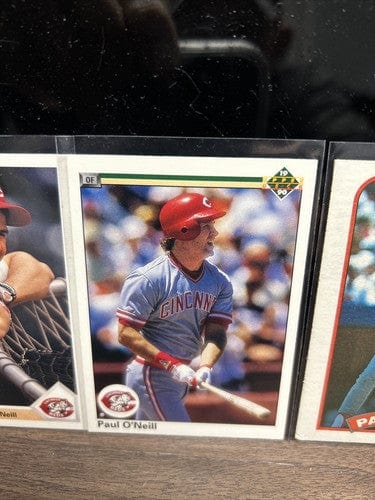 Cheap Sneaks Footwear/Sports Cards Baseball Card Paul O’Neill Cincinnati Reds 4 Card Lot 1989-1990 Donruss , Topps, U