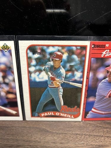 Cheap Sneaks Footwear/Sports Cards Baseball Card Paul O’Neill Cincinnati Reds 4 Card Lot 1989-1990 Donruss , Topps, U