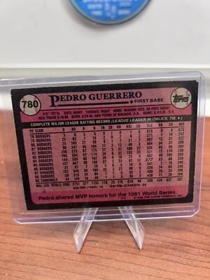 Cheap Sneaks Footwear/Sports Cards Baseball Card Pedro Guerrero 1989 Topps #780 St. Louis Cardinals