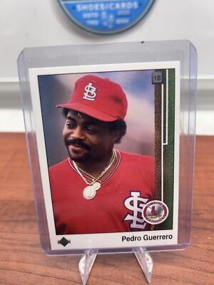 Cheap Sneaks Footwear/Sports Cards Baseball Card Pedro Guerrero 1989 Upper Deck #306 St. Louis Cardinals