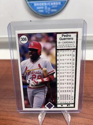 Cheap Sneaks Footwear/Sports Cards Baseball Card Pedro Guerrero 1989 Upper Deck #306 St. Louis Cardinals