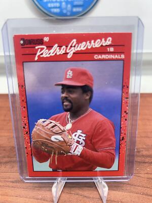Cheap Sneaks Footwear/Sports Cards Baseball Card Pedro Guerrero 1990 Donruss #63c St. Louis Cardinals