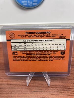 Cheap Sneaks Footwear/Sports Cards Baseball Card Pedro Guerrero 1990 Donruss #674c St. Louis Cardinals