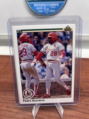 Cheap Sneaks Footwear/Sports Cards Baseball Card Pedro Guerrero 1990 Upper Deck #244 St. Louis Cardinals