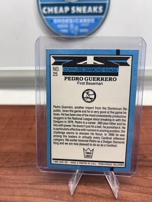 Cheap Sneaks Footwear/Sports Cards Baseball Card Pedro Guerrero 1991 Donruss #25b St. Louis Cardinals