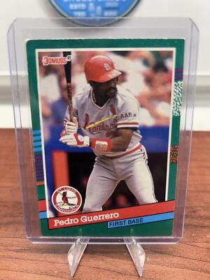 Cheap Sneaks Footwear/Sports Cards Baseball Card Pedro Guerrero 1991 Donruss #558c St. Louis Cardinals