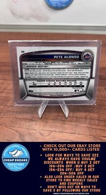 Cheap Sneaks Footwear/Sports Cards Baseball Card Pete Alonso 2023 Bowman Chrome #39 New York Mets