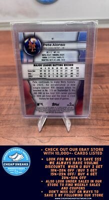 Cheap Sneaks Footwear/Sports Cards Baseball Card Pete Alonso 2023 Bowman Platinum #81 New York Mets
