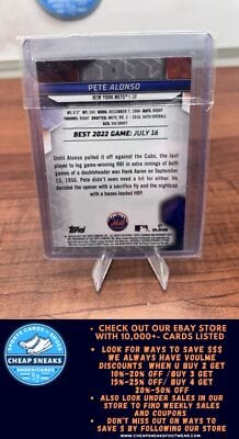 Cheap Sneaks Footwear/Sports Cards Baseball Card Pete Alonso 2023 Bowman's Best #3 New York Mets