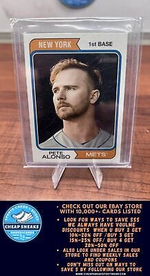 Cheap Sneaks Footwear/Sports Cards Baseball Card Pete Alonso 2023 Topps Heritage #380b New York Mets