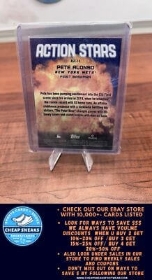 Cheap Sneaks Footwear/Sports Cards Baseball Card Pete Alonso 2023 Topps Update Action Stars #AS-13 New York Mets