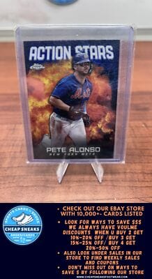 Cheap Sneaks Footwear/Sports Cards Baseball Card Pete Alonso 2023 Topps Update Action Stars #AS-13 New York Mets