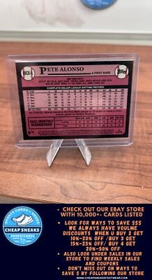Cheap Sneaks Footwear/Sports Cards Baseball Card Pete Alonso 2024 Topps Chrome 1989 35th Anniversary #89CB-8 Mets