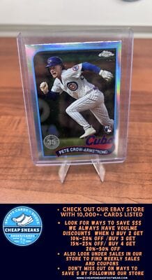 Cheap Sneaks Footwear/Sports Cards Baseball Card Pete Crow-Armstrong (RC) 2024 Topps Chrome 1989 35th Anniversary #89CB